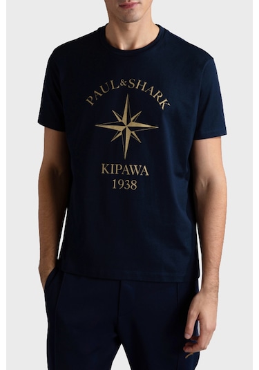 Paul & Shark Erkek T Shirt 24411133 013 Lacivert Lacivert