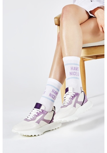 Valmenti Laura Kadın Lila Multi Hakiki Deri Sneakers & Spor Ayakkabı 957 39180 Bn Ayk Y23 Lila