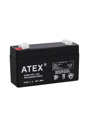 Akü 6V 1.3A 9.7X5.4X2.3Cm Atex