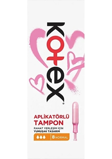 Kotex Aplikatörlü Tampon Normal 72 Li Set