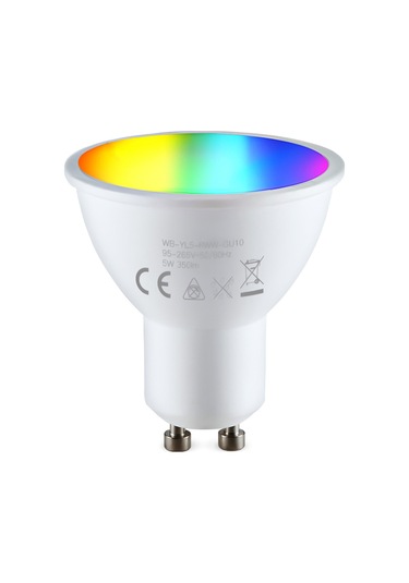 Akıllı Plafonyer Led Wifi Kapalı Kablosuz Spot 2800k-6200k Rgb Renkli Beyaz