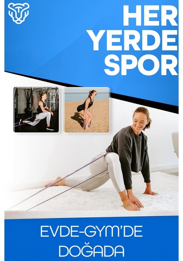 35kg Barfiks Lastiği Gym Resistance Band Antrenman Kas Geliştirme Bandı Mor Extra Sert