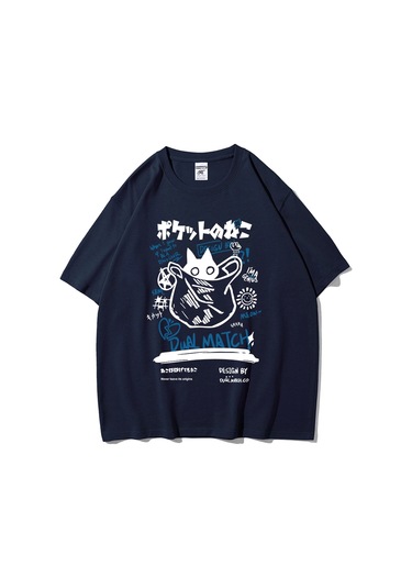 Teekossc 2024 Yaz Kedi Baskılı Harajuku Kawaii Erkek Kadın T-shirt Y2k Streetwearaltın Altın