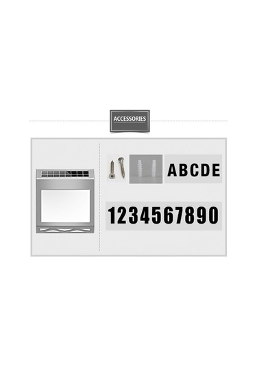 Skycity Güneş Enerjili Paslanmaz Çelik Sayı Tabelası, Işık Kontrollü Led Adres Göstergesi, Otomatik Aydınlatma 8-12 Saat, Ip54 Su Geçirmez Gümüş