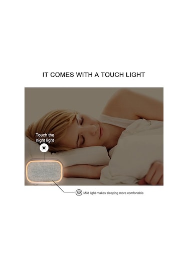 Tongxida Beyaz Gürültü Uyku Cihazı Akıllı Gece Lambası - Uyku Yardımcısı Beyaz Beyaz