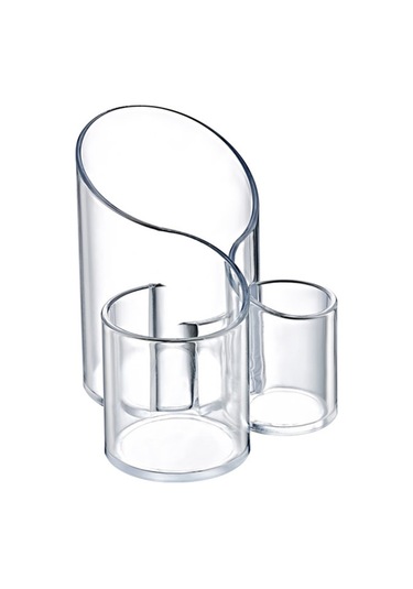 Oval  3 Bölmeli Makyaj Organizer (Düzenleyici)