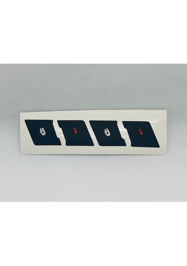 A4 B6 - B7 Kasa 2001-2008 Arası Kapı Tuş Takımı Tamir Kiti Sticker Etiketi 1 Adet
