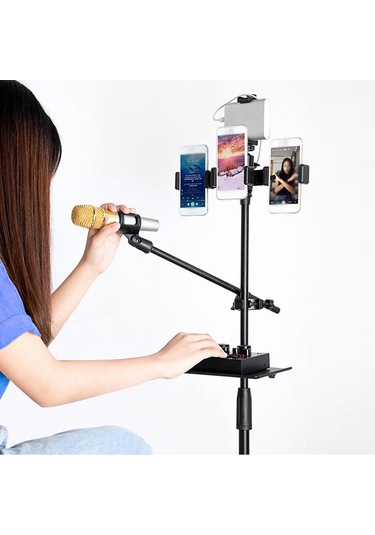 Yaozixa Metal Ses Kartı Konsole Aparatı - Canlı Yayın Ve Kayıt İçin Tripod Uyumlu Sabit托盘 23x16 Cm