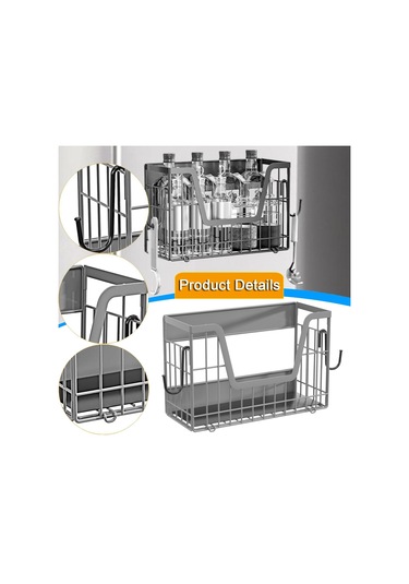 Suntek Buzdolabı Yan Rafı Manyetik Dolap Ev Eşyaları İçin Gri