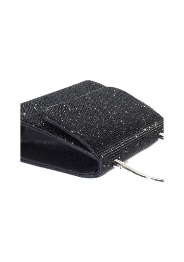 Siyah Taşlı Abiye Çanta Siyah Kadın Abiye Çanta Siyah Abiye Çanta Davet Gece Clutch Çanta