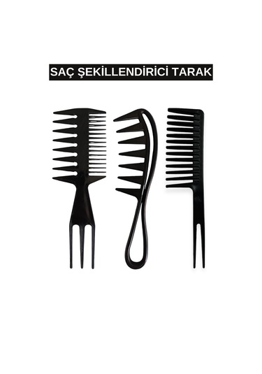 Layes Saç Şekillendirici Tarak 3'lü