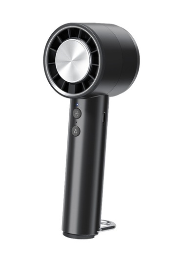 Taşınabilir Yüksek Hızlı Usb Şarj Edilebilir Turbo Fanlı Taşınabilir Soğutma Fanı Buz Sıkıştırmalı Soğutma Tasarımı - Siyah Siyah