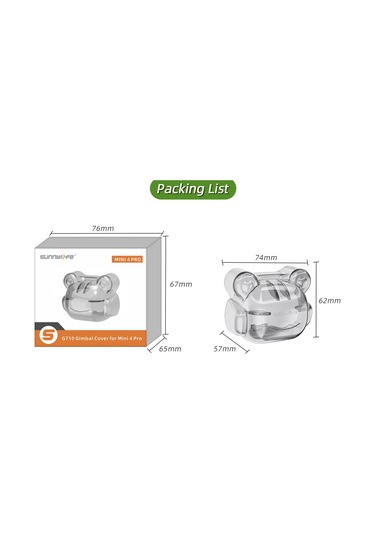 Djı Mavic Mini 4 Pro Şeffaf Gimbal Kapağı