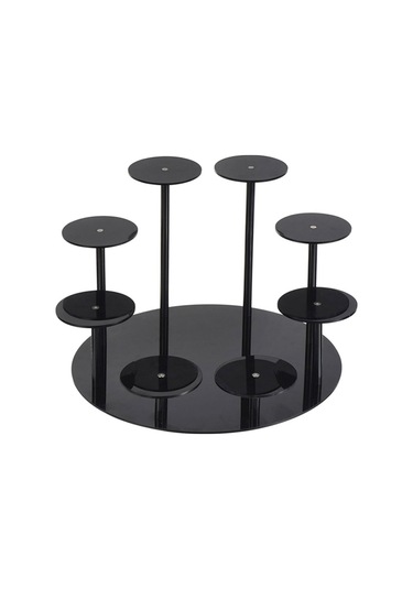 Cbtx Yx034 Akrilik Cupcake Raf Karikatür Kek Standı Siyah