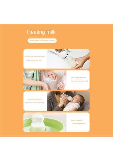 Usb Süt Su Isıtıcı Seyahat Arabası Yalıtımlı Çanta Bebek Emzirme Şişe Isıtıcı Açık Kış İçin Güvenli - Yeşil