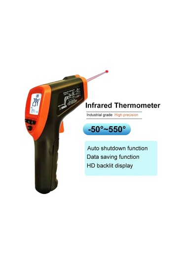 Sones Dt-8380 Kızılötesi Termometre, Sıcaklık Aralığı: -50 - 550 Santigrat Derece, Mesafe Aralığı: 35cm