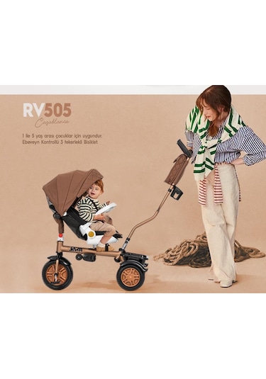 Rival Rv505 Casablanca Ebeveyn Kontrollü 3 Tekerlekli Bisiklet Siyah Antrasit
