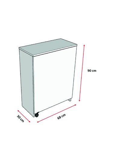 Asratrend Mutfak Fonksiyonel Kilerdolabı+Katlanır Masa Afrika Ceviz