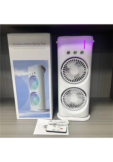 Jialan Usb Şarj Klima Fanı Taşınabilir Soğutma Fanı 3 Memeleri