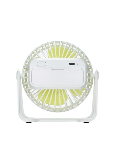 Fortunelane Bej Usb Şarjlı Masaüstü Fanı - Pd-xh-08 Modeli, Sessiz Çalışma, 3.7v 800mah Batarya, 3.5w Güç, Abs Malzeme