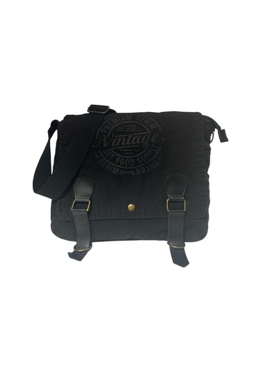 Vintage Salaş Kaliteli Unisex Günlük Gezi Kamp Okul Postacı Omuz Çantası San Diego 32 Cm X 25 Cm Siyah - Gri Vintage Salaş Kaliteli Unisex Günlük Gezi Kamp Okul Postacı Omuz Çantası San Diego 32 Cm X 25 Cm Siyah - Gri