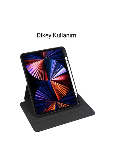 İpad 11 İnç Pro M2 3/4 Nesil Uyumlu 360 Dönebilen Yatay Dikey Stand Özellikli Pino Tablet Kılıfı Kapaklı Kılıf