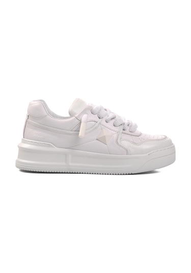 Ayakmod Premium 1306 Beyaz Cilt Erkek Sneaker 001