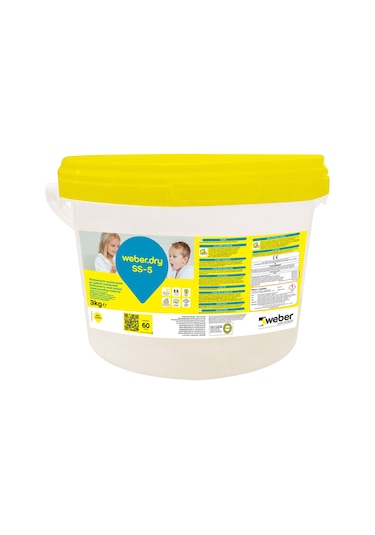 Weber dry Ss-5 Kullanıma Hazır Su Yalıtım Malzemesi 3 KG (Beyaz)