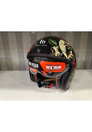 Mt Helmets Mt Lemans 2 Sv Breakout B9 Motosiklet Kaskı Sarı - Siyah