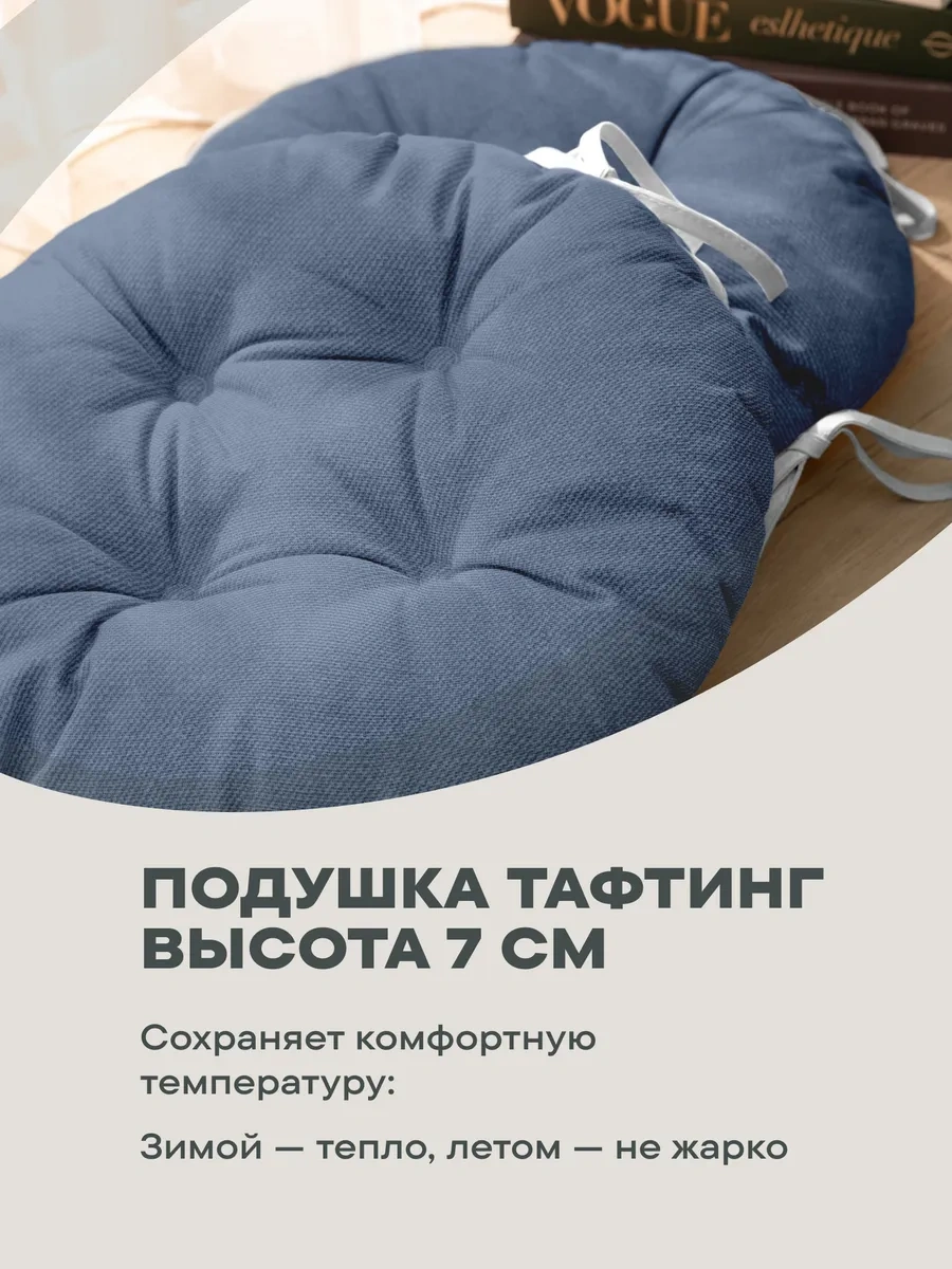 Unison Sandalye İçin 2'li Yastık Seti 40 Cm 81309626 Mavi