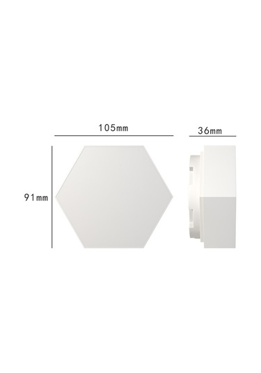 Duvar Lambası Yaratıcı Gece Lambası Led Yatak Odası Dekoratif Altıgen Modül Petek Modelleme Lambası Başucu Arka Plan Işıkları Diğer