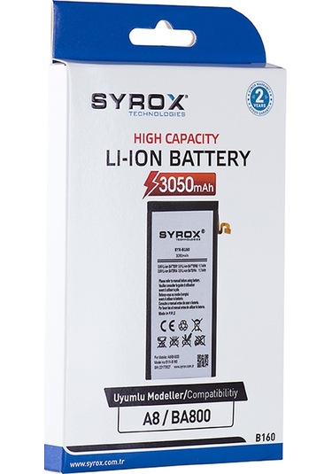 Syrox Samsung Galaxy A8 Ba800 Batarya 3050 Mah B160