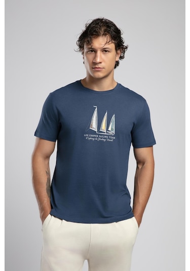 Lee Cooper Nelli Erkek O Yaka T-shirt-19936 Lacivert