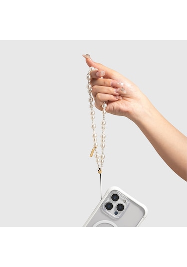 Youngkit Pearl Serisi İnci Tasarımlı Telefon Askı İpi 40cm Gold