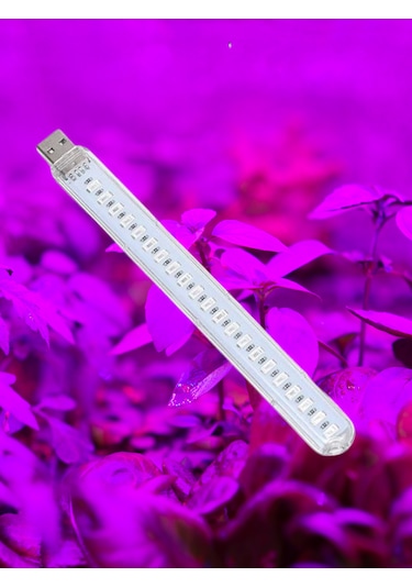 Taşınabilir Bitki Büyütme Lambası 21 Led Mor Stick Led Aydınlatma