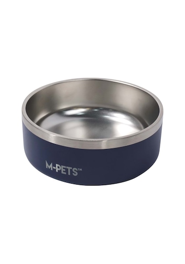 M-pets Eskımo Çift Cidarlı Mama Kabı 1.25l Blue