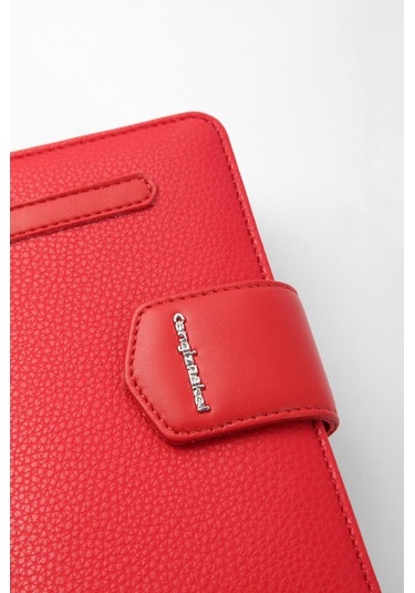 Cengiz Pakel 65256M Kadın Orta Boy Cüzdan Kırmızı