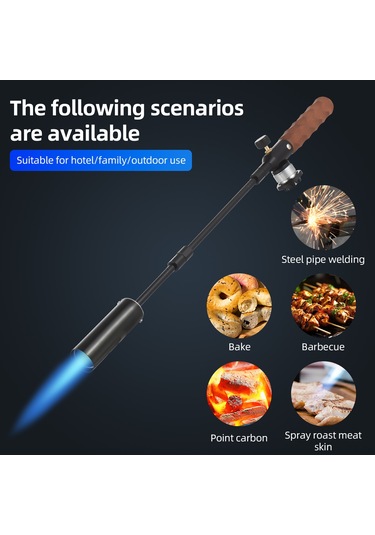 Geeroyoo Ayarlanabilir Alevli Propan Çim Yakıcı - Ergonomik Tutma Sapı Ve 15.000 Kcal/h Güç