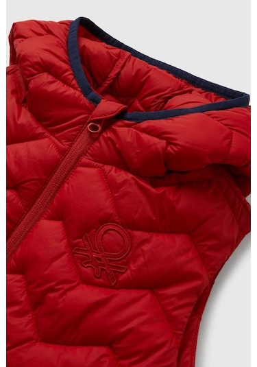 United Colors Of Benetton Erkek Bebek 2twdgj00g-25k Yelek Kırmızı-2109 Kırmızı