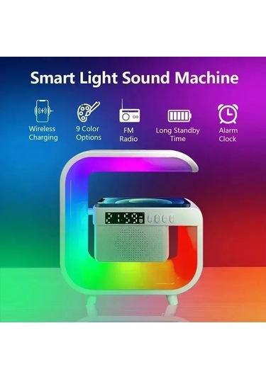 Conventions1 Kablosuz Şarj İstasyonu Masa Lambası Gece Lambası