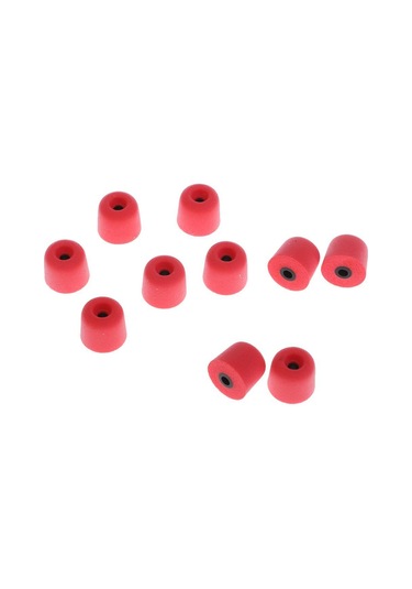 Hafızalı Köpük Kulak Tıkacı, Kulak İçi Kulaklıklar İçin Kulak Tıkacı Uçları 3.0 Mm Kırmızı