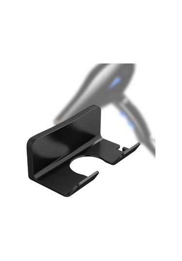 Dolıty Banyo Saç Kurutma Makinesi Rafı Yerden Sade-siyah