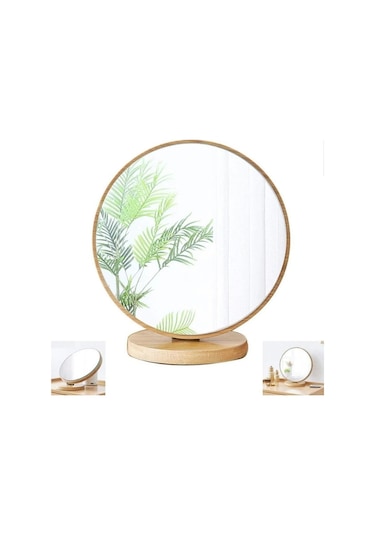 Masaüstü Eğimi Ayarlanabilir Menteşeli Yuvarlak Ayna 22 CM
