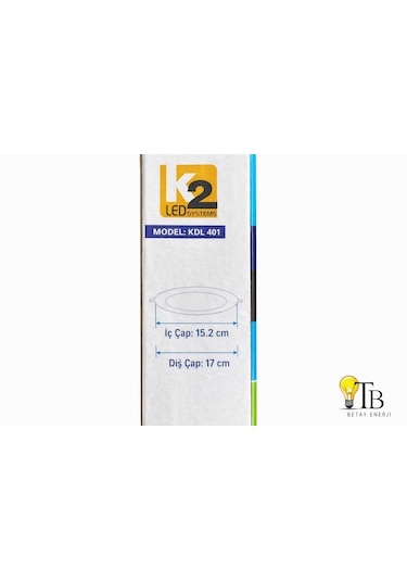 K2 Led Systems 12w Yuvarlak Sıva Altı Led Panel Gün Işığı Gün Işığı