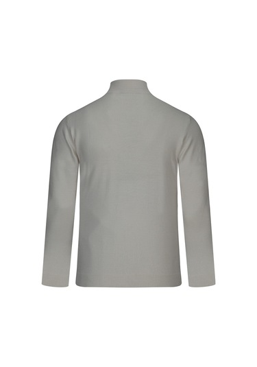 Hatemoğlu Taş Regular Fit Yarım Balıkçı Yaka Yünlü Kazak 2982363 Taş
