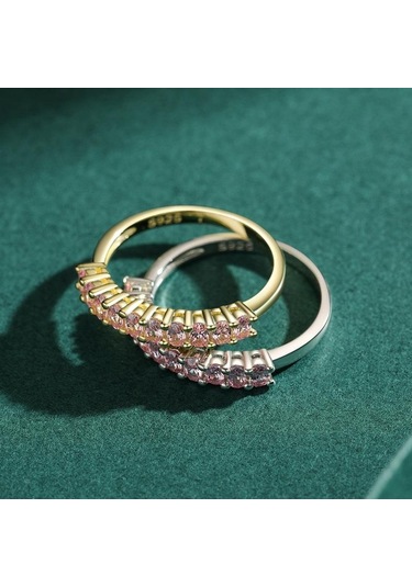 Gümüş Tancise Klasik 925 Ayar Gümüş Zirkon Yüzük Bayanlar Takı Düğün Promise Parti Hediye 8