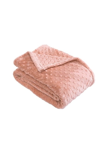 Pearly Pudra Çift Kişilik Tomurcuk Soft Battaniye Merinos Meri