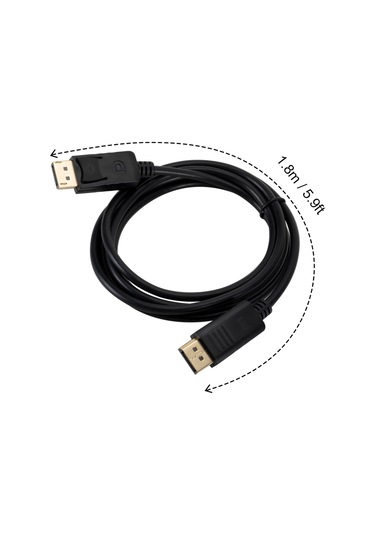 Singree 1.8 Metre Yüksek Kaliteli Displayport Kablosu - Full Hd 1080p Video Ve Ses İçin Mükemmel Performans