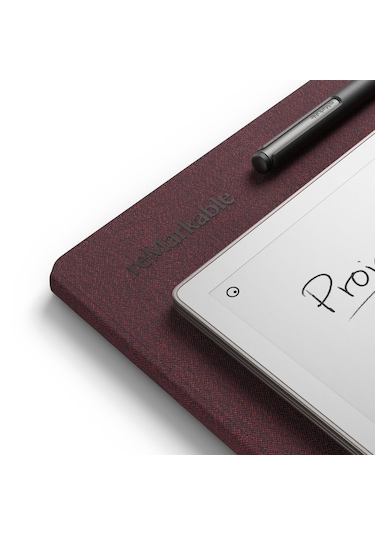 Remarkable Paper Pro + Marker Plus Kalem + Mozaik Dokuma Burgundy Kılıf