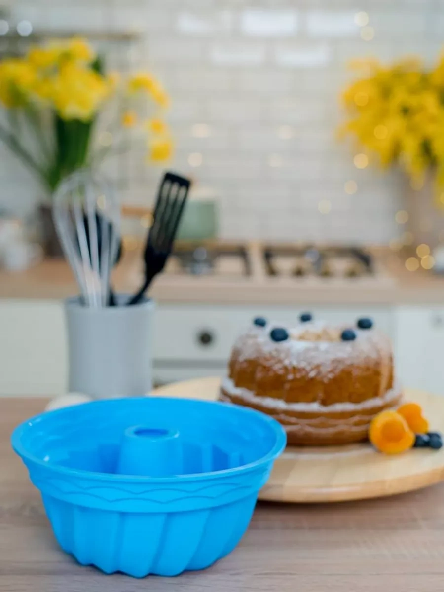 Vesna Krasna Kek İçin Silikon Yuvarlak Fırın Ve Pişirme Kalıbı 150988542 Mavi